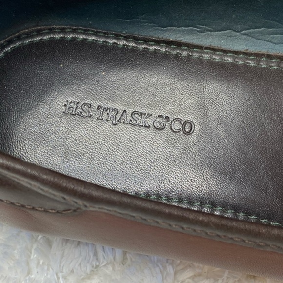 -Vintage H.S. Trask Classic Brown Tan Two Tone Leather Slip On Penny Loaf… - Picture 11 of 12